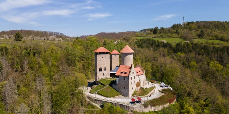 Ausblick auf Burg Normannstein