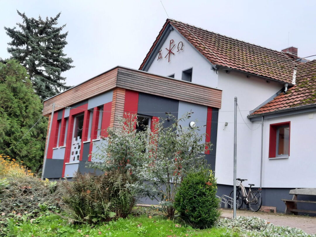 Haus unter dem Regenbogen